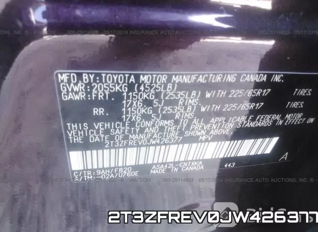2T3ZFREV0JW426377 фото 10