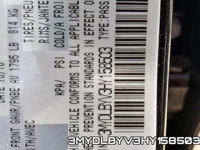 3MYDLBYV3HY158503 фото 2