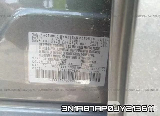 3N1AB7AP0JY213611 фото 10