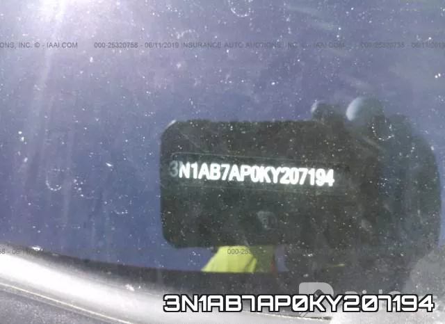 3N1AB7AP0KY207194 фото 10