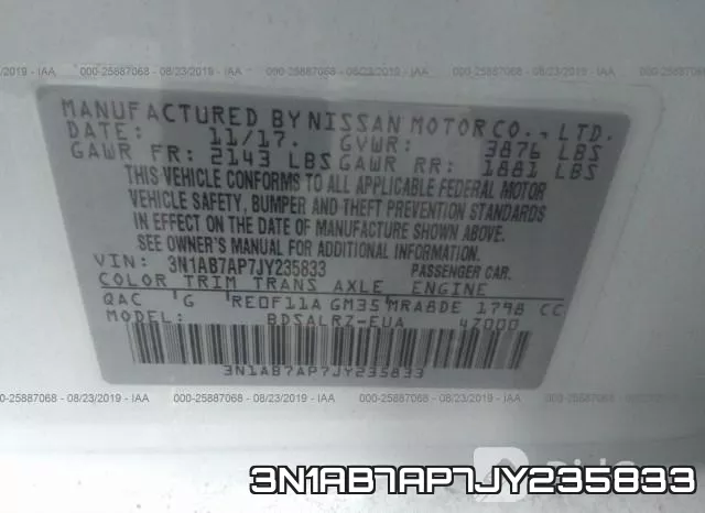 3N1AB7AP7JY235833 фото 8