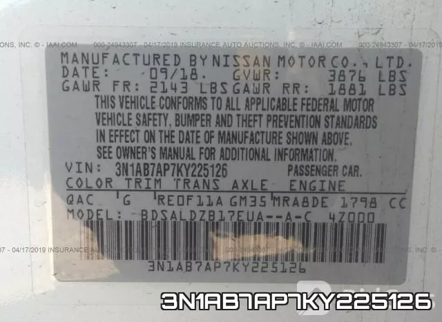 3N1AB7AP7KY225126 фото 10