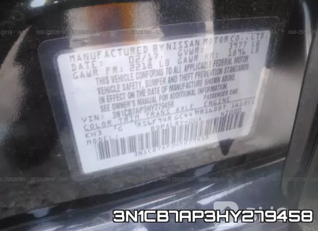 3N1CB7AP3HY279458 фото 10