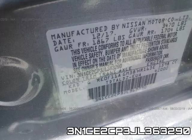 3N1CE2CP3JL363290 фото 10
