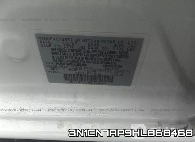 3N1CN7AP9HL868468 фото 10