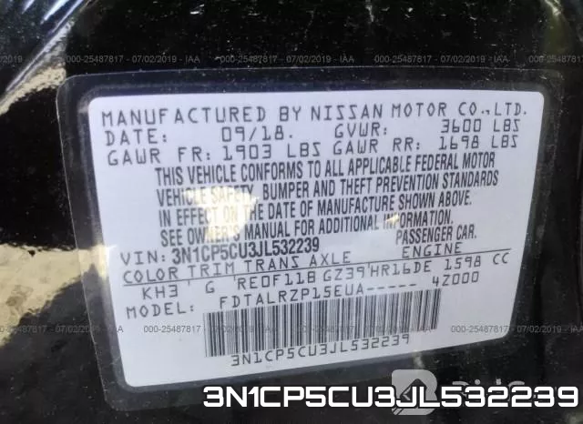 3N1CP5CU3JL532239 фото 10