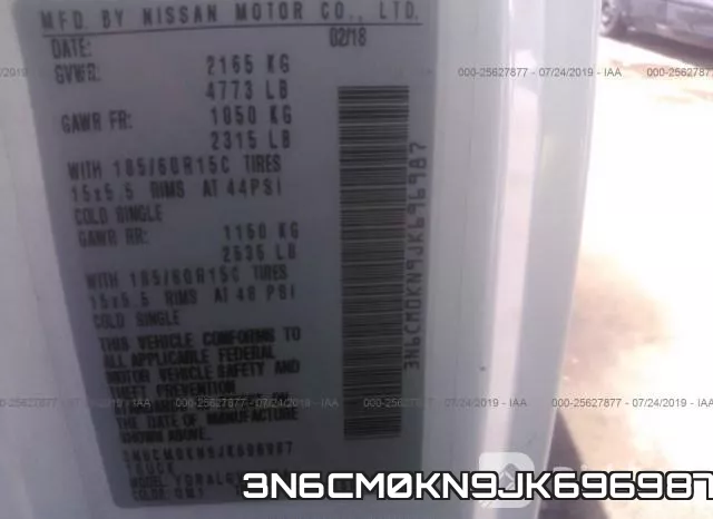 3N6CM0KN9JK696987 фото 10