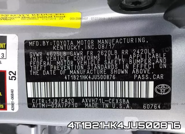 4T1B21HK4JU500876 фото 10