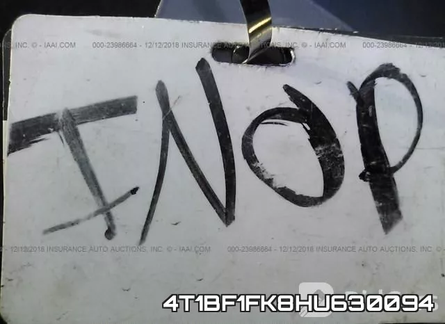 4T1BF1FK8HU630094 фото 8