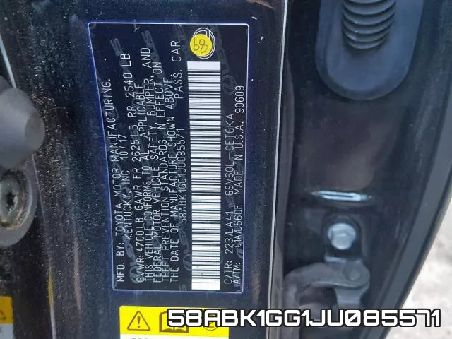 58ABK1GG1JU085571 фото 2