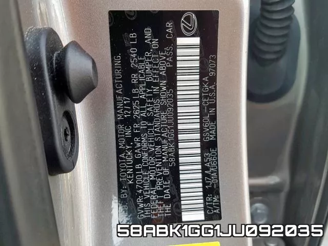 58ABK1GG1JU092035 фото 2