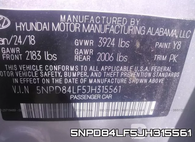 5NPD84LF5JH315561 фото 10
