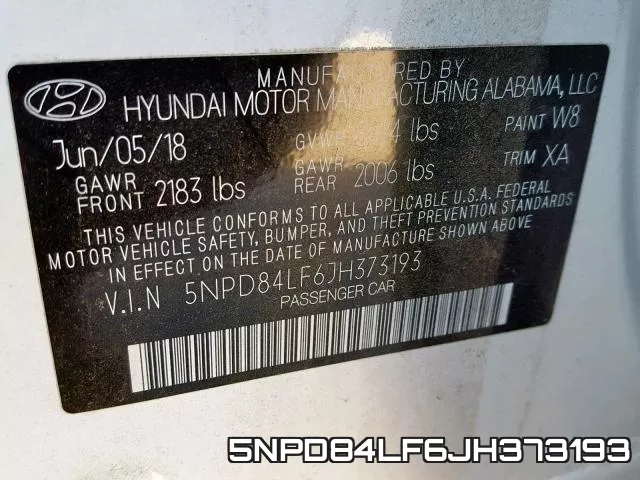 5NPD84LF6JH373193 фото 2