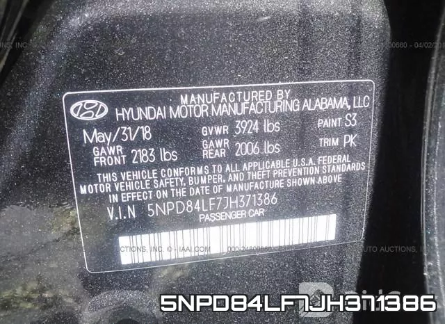 5NPD84LF7JH371386 фото 10