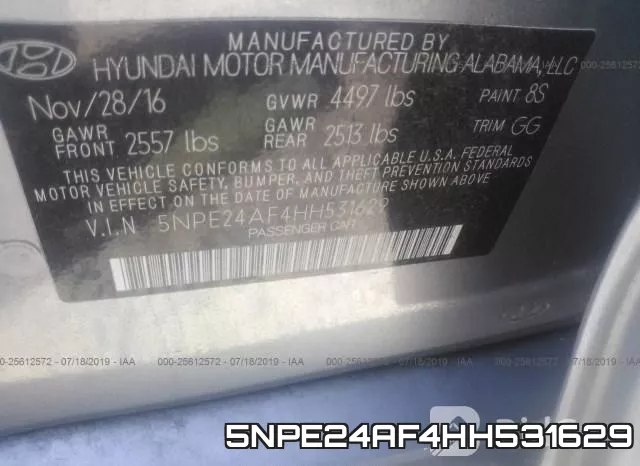 5NPE24AF4HH531629 фото 10