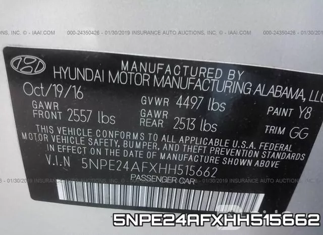 5NPE24AFXHH515662 фото 10