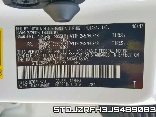 5TDJZRFH3JS489083 фото 2