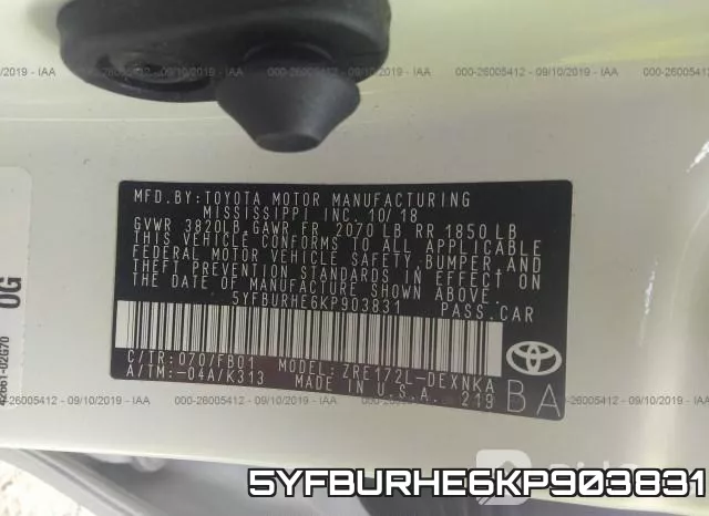 5YFBURHE6KP903831 фото 10