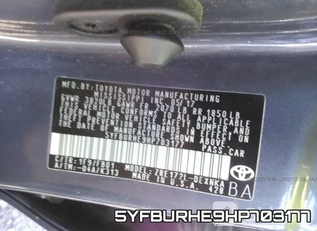 5YFBURHE9HP703177 фото 10