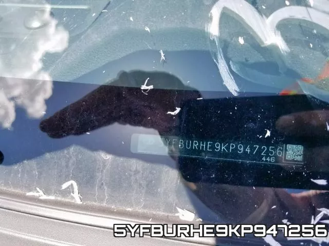 5YFBURHE9KP947256 фото 2