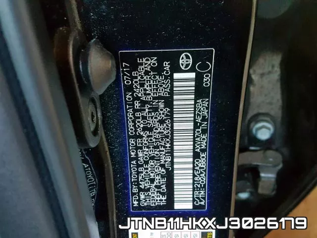JTNB11HKXJ3026179 фото 2