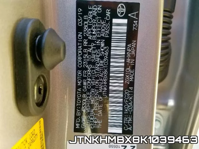 JTNKHMBX8K1039463 фото 2