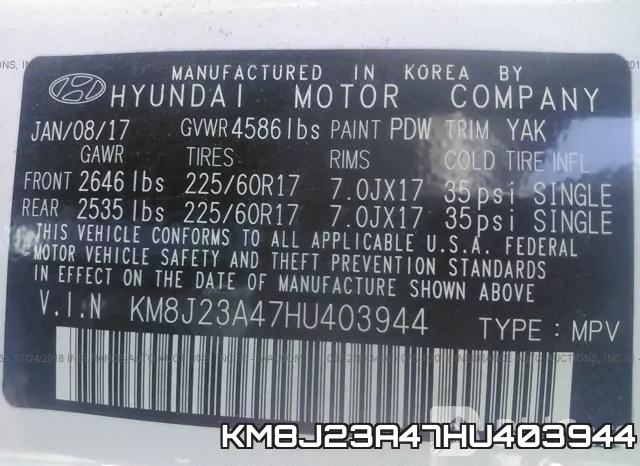 KM8J23A47HU403944 фото 10