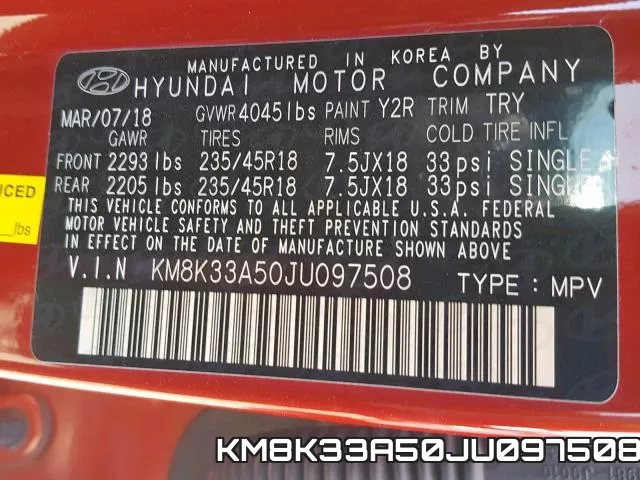 KM8K33A50JU097508 фото 2