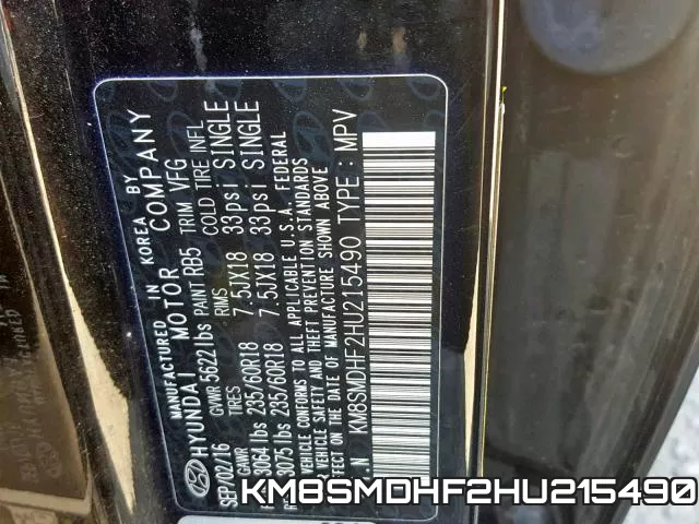 KM8SMDHF2HU215490 фото 2