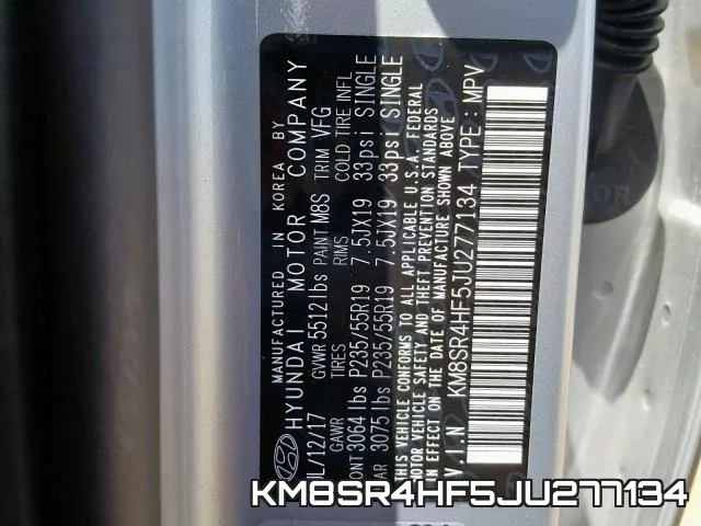 KM8SR4HF5JU277134 фото 2