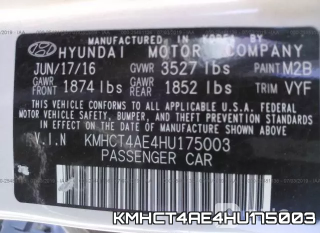 KMHCT4AE4HU175003 фото 10
