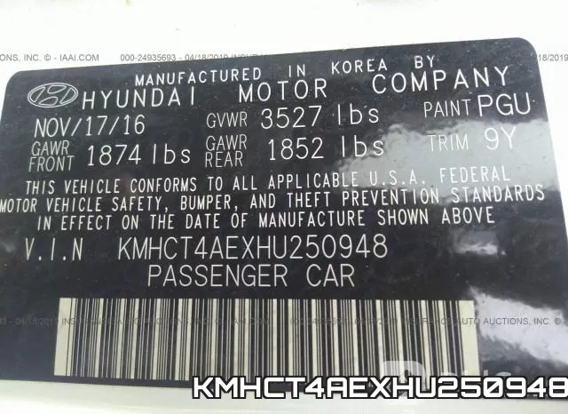 KMHCT4AEXHU250948 фото 10