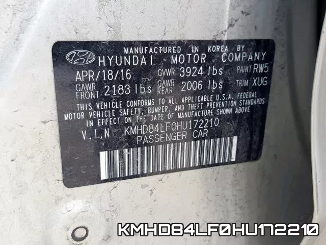 KMHD84LF0HU172210 фото 2