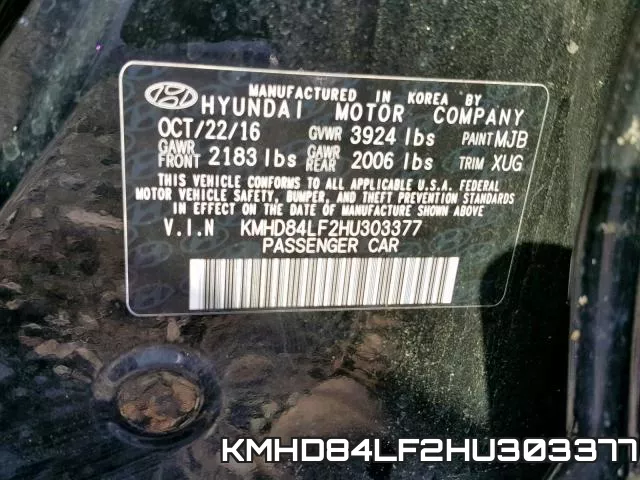 KMHD84LF2HU303377 фото 2