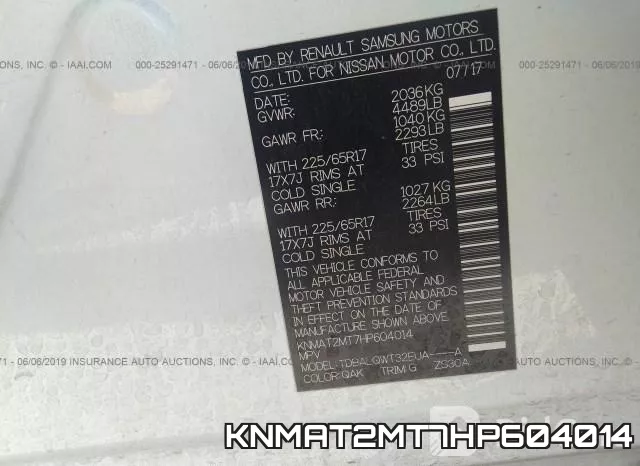 KNMAT2MT7HP604014 фото 10