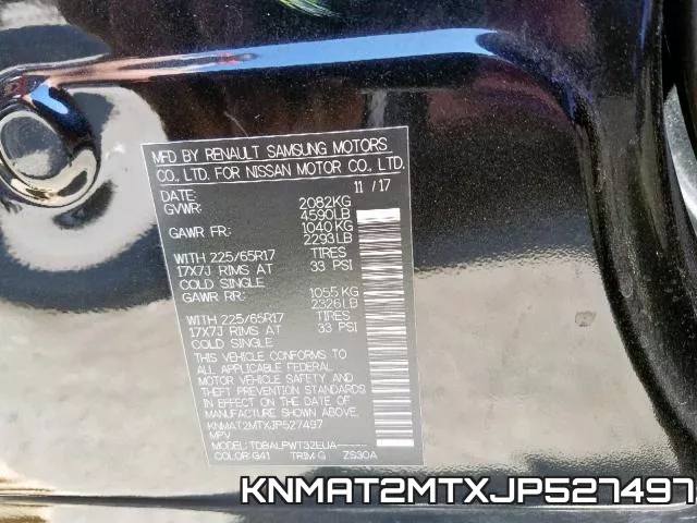 KNMAT2MTXJP527497 фото 2