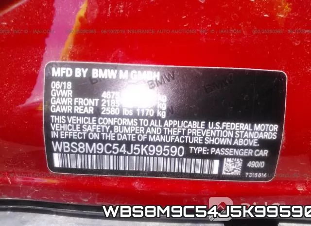 WBS8M9C54J5K99590 фото 10