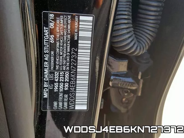 WDDSJ4EB6KN727372 фото 2