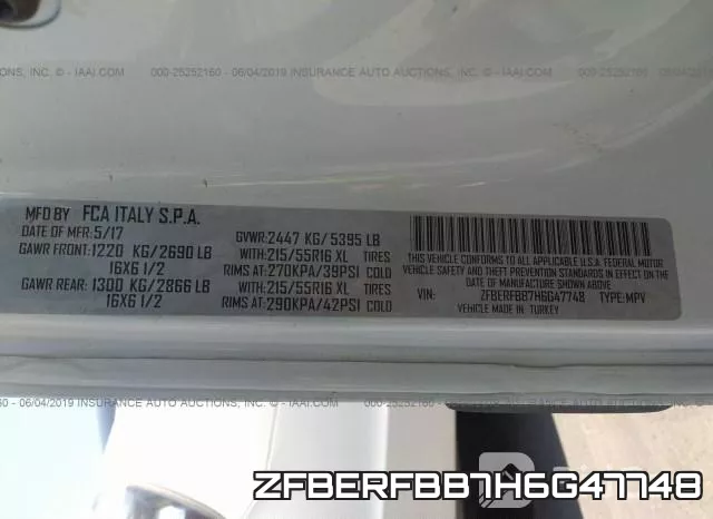 ZFBERFBB7H6G47748 фото 10