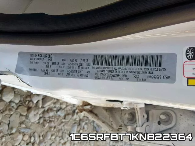 1C6SRFBT7KN822364 фото 2