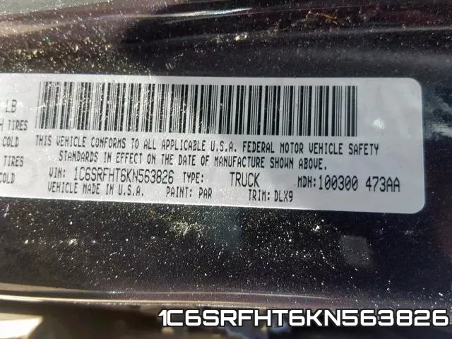 1C6SRFHT6KN563826 фото 2