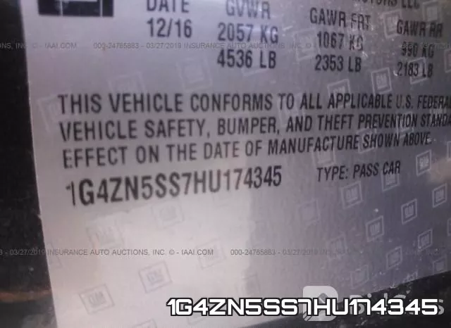 1G4ZN5SS7HU174345 фото 10