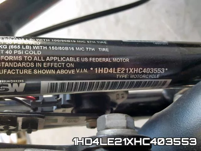 1HD4LE21XHC403553 фото 2