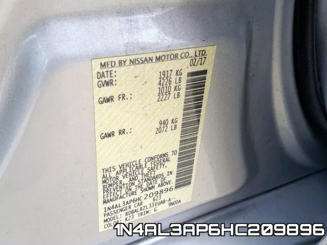 1N4AL3AP6HC209896 фото 2