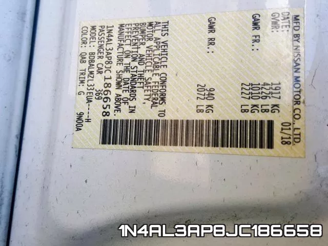 1N4AL3AP8JC186658 фото 2