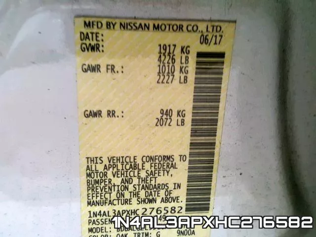 1N4AL3APXHC276582 фото 2