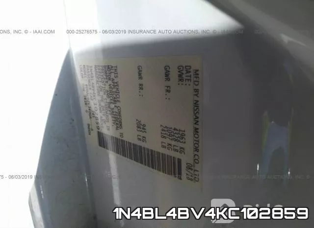 1N4BL4BV4KC102859 фото 10