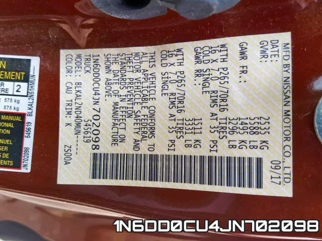 1N6DD0CU4JN702098 фото 2