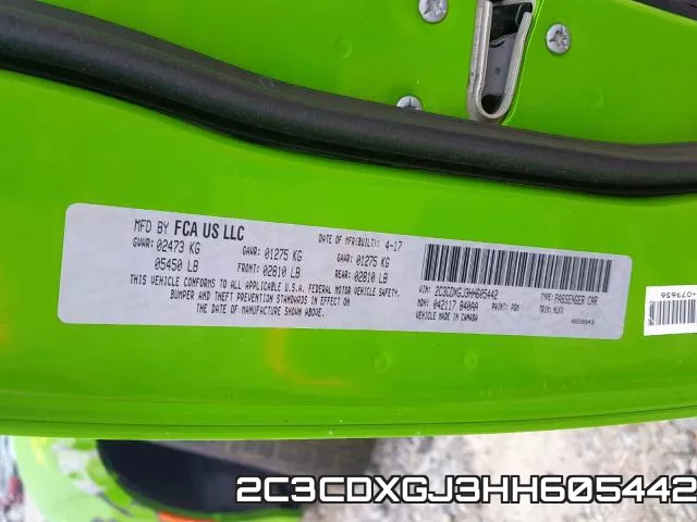 2C3CDXGJ3HH605442 фото 2