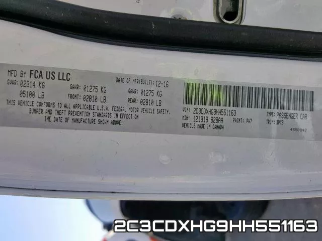 2C3CDXHG9HH551163 фото 2